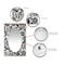Infinity Instruments French Country Floral - H 24" W 16" Antique White Glass Decorative Frame 15431 - alternate 5